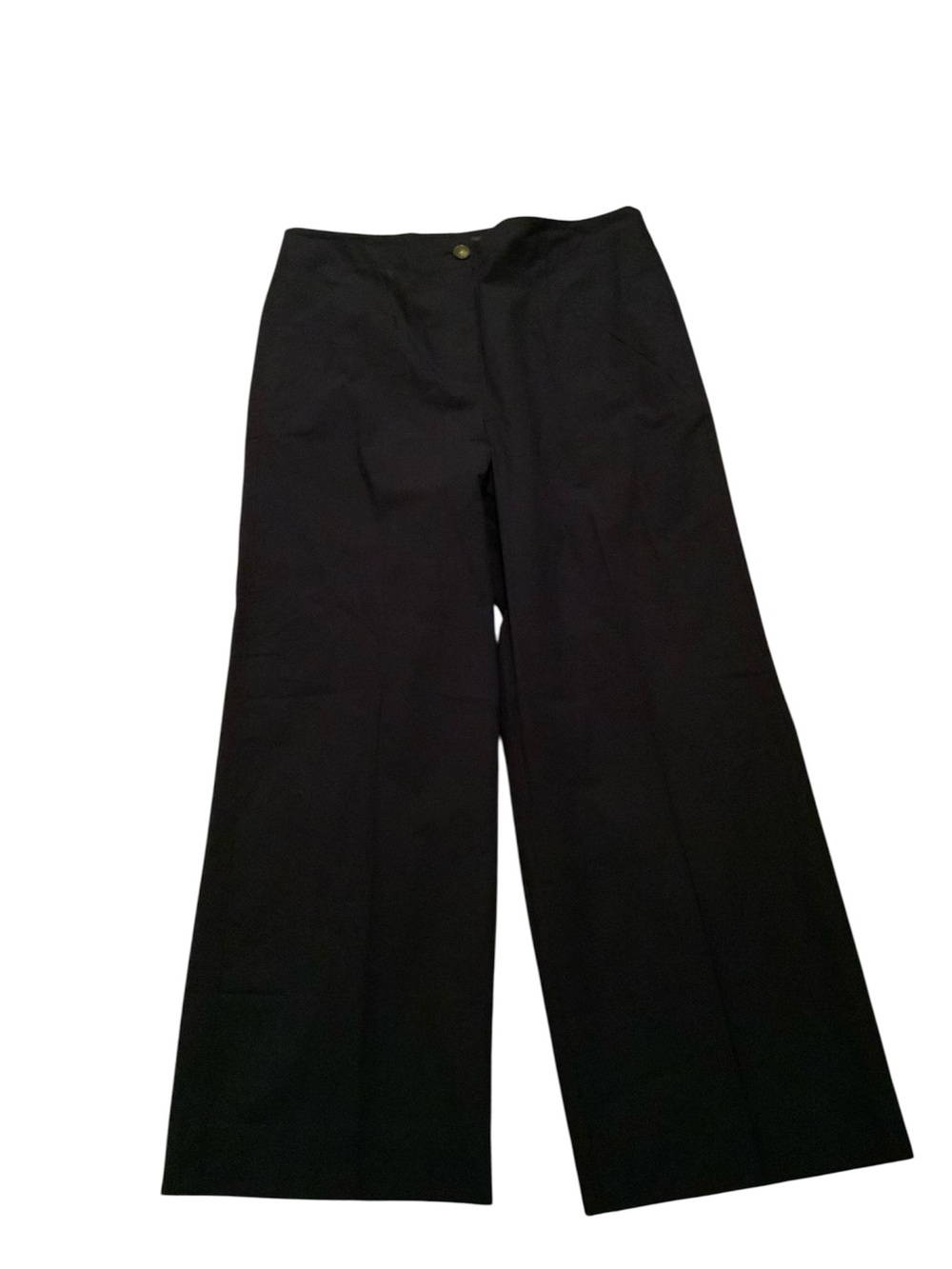 Talbots Plus-Size Navy Wide-Leg Pants - Picture 2 of 5